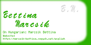 bettina marcsik business card